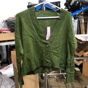 Wild fable dark green button up